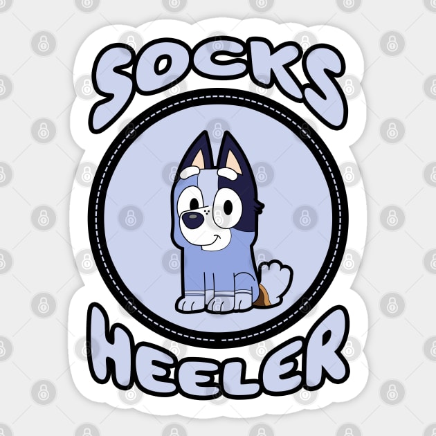 Socks Heeler II Sticker by Gunung Sambojorka